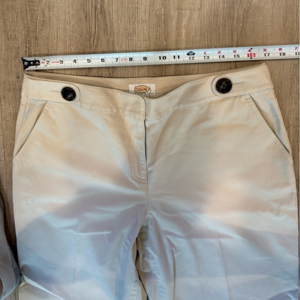 Talbots Light Tan Stretch Pants 14P - Picture 8 of 10